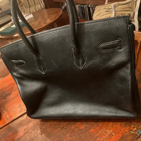 Older black Togo Birkin rep 35 palladium, some issues - Picture 8 of 9